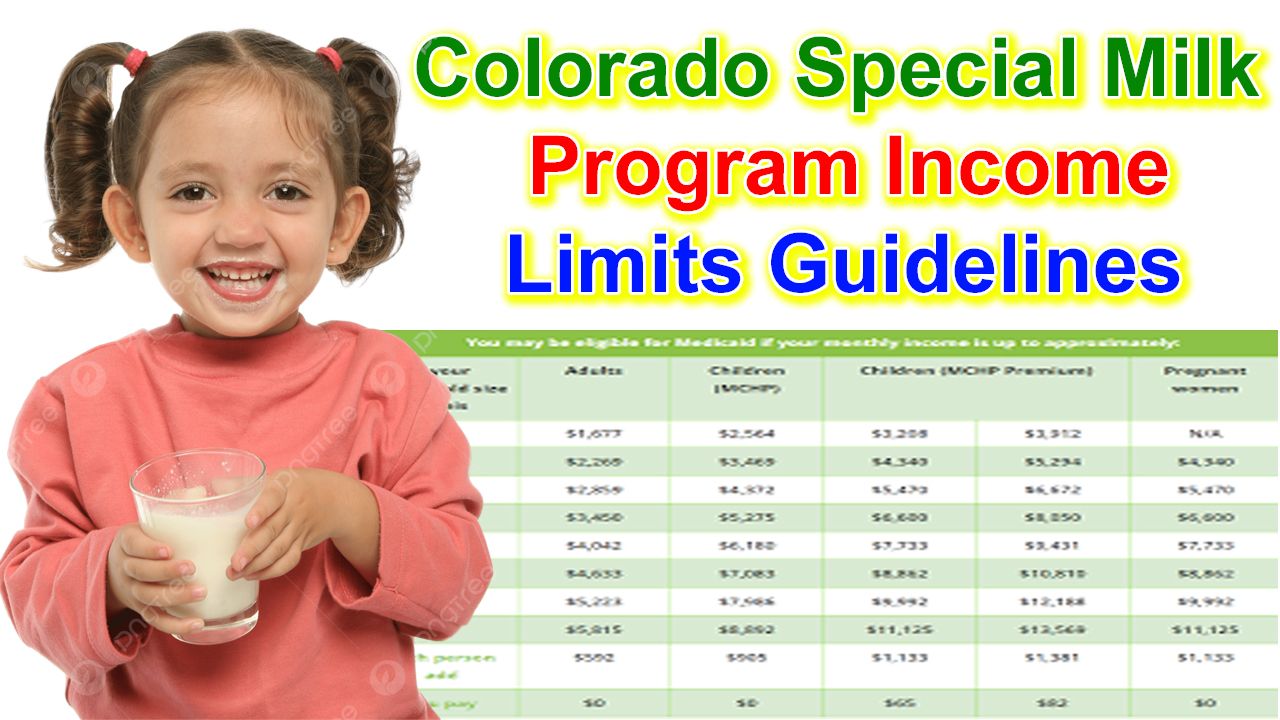 Colorado Special Milk Program Income Limits 2024